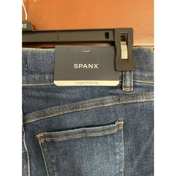 SPANX CROPPED WIDE LEG JEANS petite medium - Picture 3 of 8